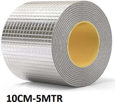 SEAHAVEN Leakage Repair Waterproof Tape for Pipe Roof Water Solution Single Sided Tape 5 m Single Sided Tape(Silver Pack of 1)