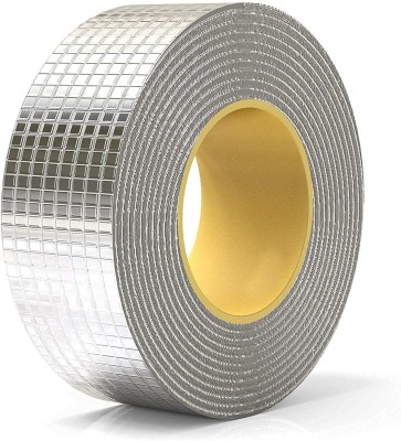 Wishbone ALUMINIUM RUBBER TAPE Aluminium Foil for Roof Leak Surface Crack Window 15 cm Mirror Mounting Tape(Grey Pack of 1)