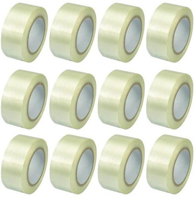 BIOLEAF Single Sided Handheld Cello Tapes (Manual)(Set of 12, White)