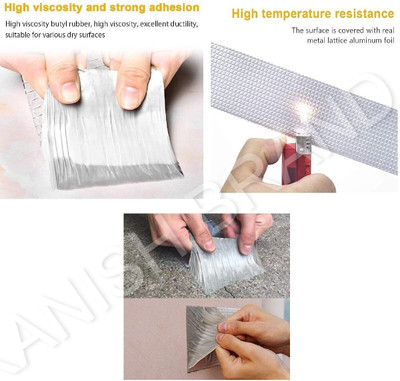 AirSoft Single Sided Strong Handheld Self Adhesive Heavy Quality (Manual)(Set of 1, Silver)