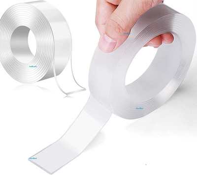 AirSoft Single Sided Strong Handheld Self Adhesive Heavy Quality (Manual)(Set of 2, White)