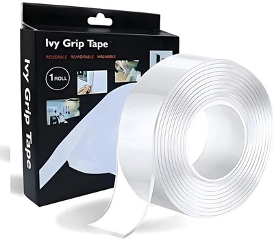 SRIRATNA Nano Tape Heavy Duty Double Sided Multipurpose Mounting Tape For Walls (3 MTR) 3 m Double-sided Tape(Multicolor Pack of 1)