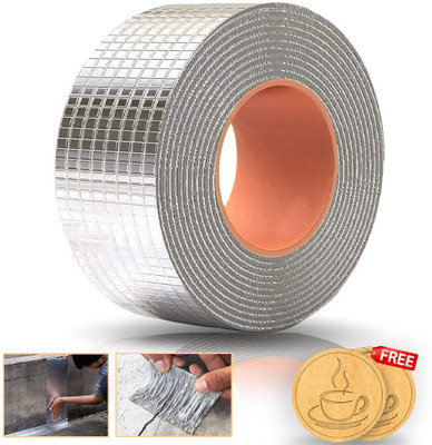 Betlex Leakage Repair Waterproof Tape for Pipe Leakage Roof Water Leakage Solution 5 m Single Sided Tape(Silver Pack of 1)