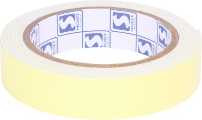 Signet Products New Double Sided Foam Tape 18mm 3 metres (Pack of 1) 13 cm Double-sided Tape(Yellow Pack of 1)