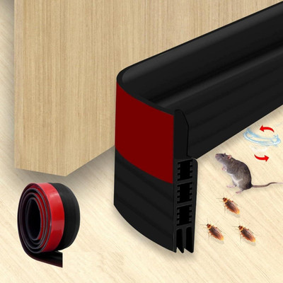 NISHIV Door Seal Bottom Tape Self-Adhesive Silicon Anti Rust Black Rubber for Home Door 1 m Self-amalgamating Tape(Brown Pack of 1)