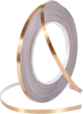 We-fix Tile Gap Foil Line Tape, Self-Adhesive Tile Seam Sticker, Waterproof Gap Sealing Foil Decor Tape for Wall (Manual)(Set of 1, Golden)