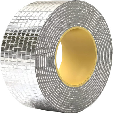 Ss Aura Repair Tape for Pipe Leakage Roof Water Leakage Solution Aluminium Foil 5 m Butyl Tape(Silver Pack of 1)