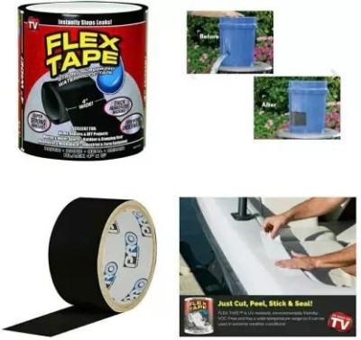 Fulkiza Strong Rubberized Waterproof Flex Tape Instantly Stops Leaks Sealer Tape 5 cm 150 cm Single Sided Tape(Multicolor Pack of 1)