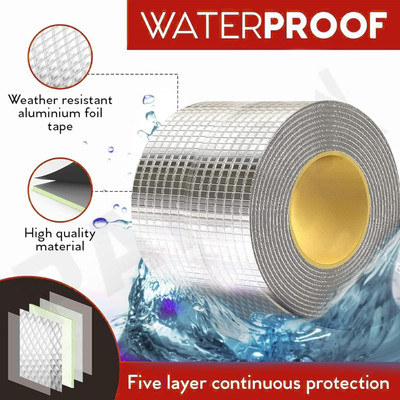ActrovaX Self Adhesive Handheld Aluminium Foil Tape (Manual)(Set of 1, Silver)