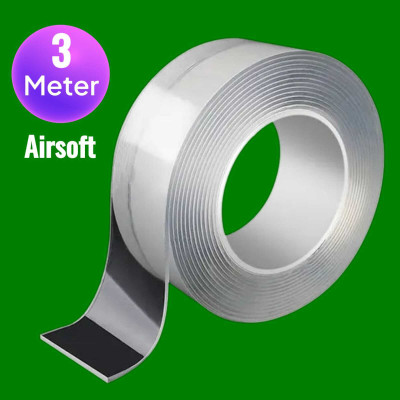 AirSoft Single Sided Strong Handheld Self Adhesive Heavy Quality (Manual)(Set of 1, White)