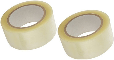 Sterling Design 2 inch X 60meter adhesive tape 60 metres Dispenser Transparent (Manual)(Set of 4, White)