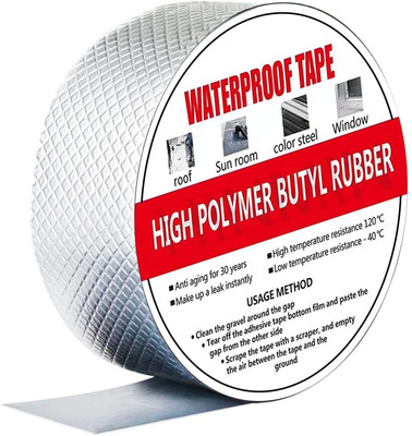 ActrovaX Self Adhesive Handheld Leakage Repair Waterproof Tape (Manual)(Set of 1, Silver)