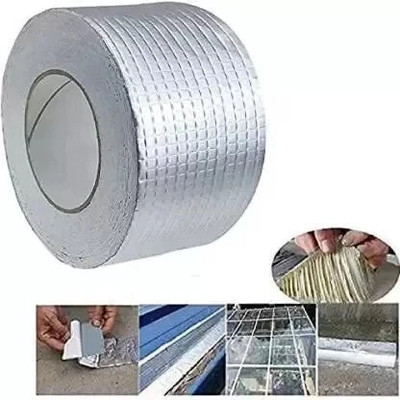 ANTIQ WORLD Premium Quality Waterproof Leakage Repair Tape for Pipe & Roof Water Leakage Tap 5.01 m Single Sided Tape(Silver Pack of 1)