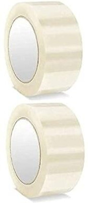 Sterling Design 2 inch X 60meter adhesive tape 60 metres Dispenser Transparent (Manual)(Set of 8, White)