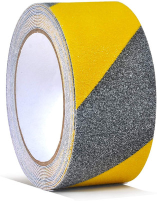 AQUABUCKET Single side Handheld Anti slip Tape (Manual)(Set of 1, Black & Yellow)