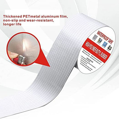 My Machine Super Strong Self Adhesive Aluminium Foil Tape Self adhesive 5 m Bitumen Tape(Silver Pack of 1)