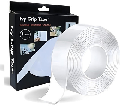 DeskFlex Nano Tape Heavy Duty Double Sided Multipurpose Mounting Tape (3 MTR) 3 m Double-sided Tape(Multicolor Pack of 1)