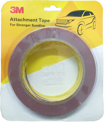 3M Double-sided Acrylic Foam Attachment Tape 2.4cm X 10M - For Stronger Bonding - Pack of 2 Self Adhesive Dispenser Acrylic Foam Tape (Manual)(Set of 2, Grey)
