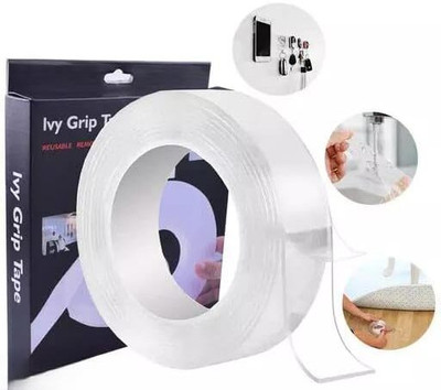 Posshe grip_tape 3 m Double-sided Tape(White Pack of 1)