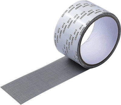 GVJ TRADERS Window Mosquito for Eyelet Tears 200 cm Floor Marking Tape (White Pack of 1) 4 cm Anti Slip Tape(White Pack of 1)
