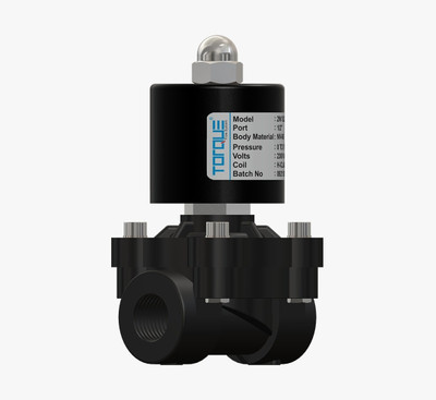 Torque 20MM 24V DC Normally Closed Nylone Type Electric Solenoid Valve 2W Automatic Control Valves