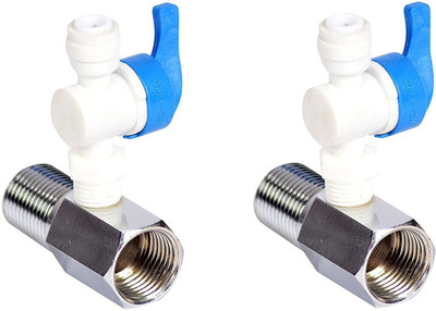 Seaton SS Coupling ½ inch & plastic Inlet Ball Valve Set of 1/4 inch (Pack of 2) Ball Valves