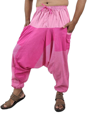 Whitewhale Striped Cotton Men Harem Pants