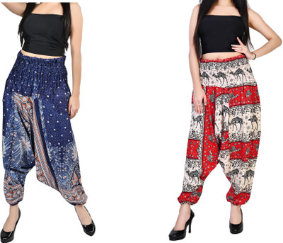 FusFus Printed Rayon, Cotton Women Harem Pants