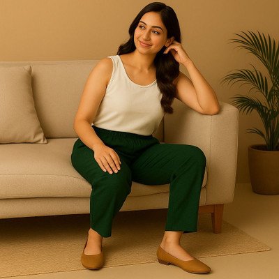 khatuja's Solid Khadi Women Harem Pants
