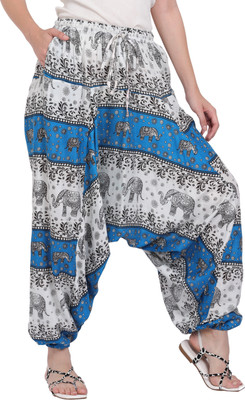 Whitewhale Printed Rayon Women Harem Pants