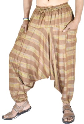 Whitewhale Striped Cotton Men Harem Pants