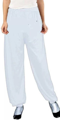 MADEGOOD Solid Cotton Lycra Blend Women Harem Pants