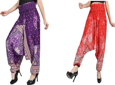 NarNari Printed Rayon, Cotton Women Harem Pants