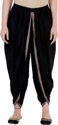 VAIDIKI Solid Rayon Women Harem Pants