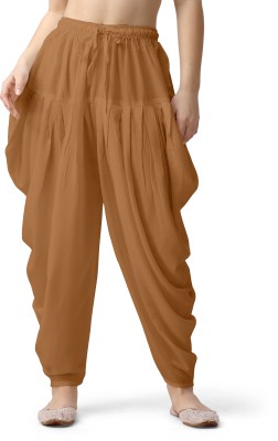 Mehrang Solid Rayon Women Harem Pants