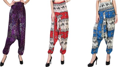 NarNari Printed Rayon Women Harem Pants