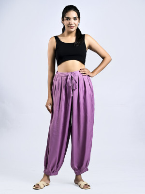 AlkaCreation Solid Rayon Women Harem Pants