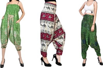 FusFus Printed Rayon, Cotton Women Harem Pants