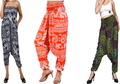 FusFus Printed Rayon, Cotton Women Harem Pants