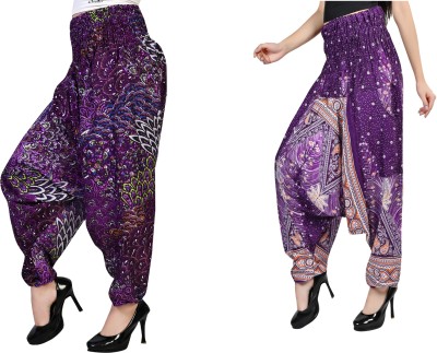 NarNari Printed Pure Crepe Women Harem Pants