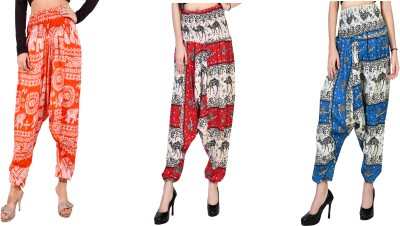 NarNari Printed Rayon Women Harem Pants