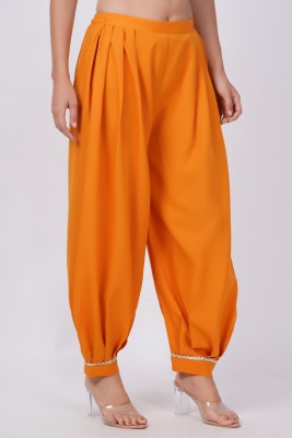 GLAUCUS Solid Pure Crepe Women Harem Pants