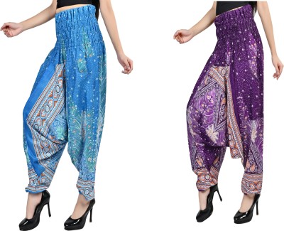 NarNari Printed Rayon, Cotton Women Harem Pants