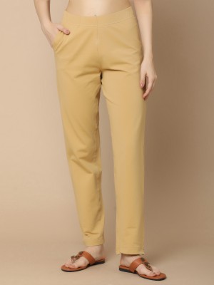 UNLIMITED Regular Fit Women Beige Trousers