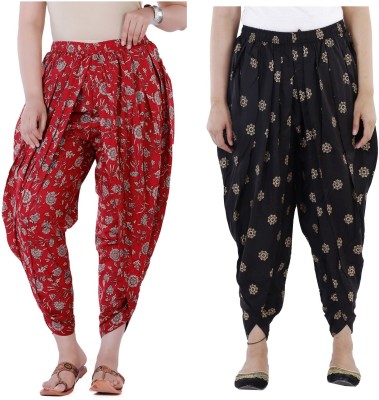 VAIDIKI Floral Print Cotton Women Harem Pants