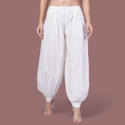 ACONITE Solid Pure Crepe Women Harem Pants