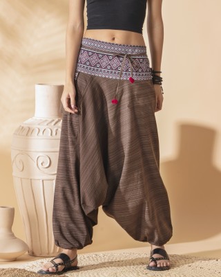 The Veshti Company Printed Cotton Lycra Blend Women Harem Pants