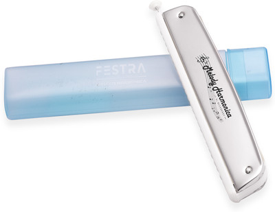 FESTRA R-2403,Harmonica 48-Tone Scale-Changer 24 Hole Key of C Mouth organ With Case(Sliver)