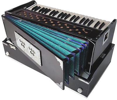KHALSA MUSICAL 42 Key, Two Reed(Bass-Male) Harmonium With Free Pad Bag 3.5 Octave Foot Pumped Harmonium(Two Fold Bellow, Bass Reed)