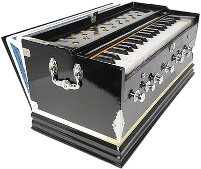 MAGA MART 3.25 Octave Hand Pumped Harmonium With Carry Bag 3.2 Octave Hand Pumped Harmonium(Two Fold Bellow, Bass Reed)
